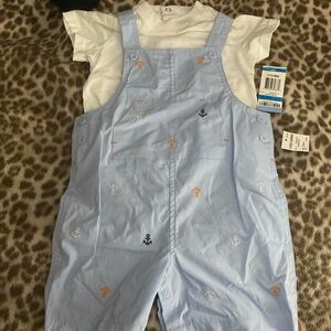 2 piece overall set Sz 24 mo NWT